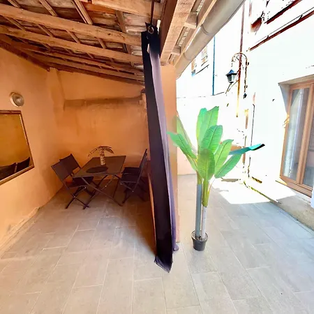 Le Patio Des Capucins - Terrasse Privee & Climatisee - 10min De La Cite Medievale Daire